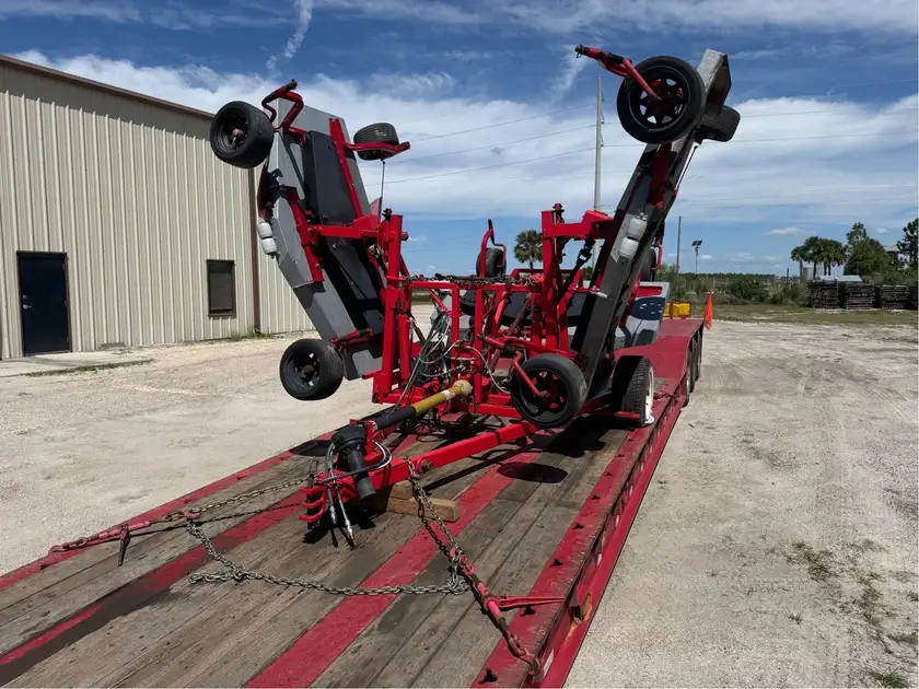 Heavy equipment loaded for transport in Central Florida
